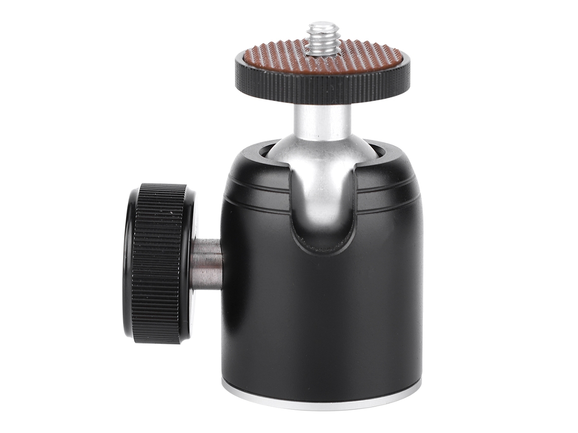 NEVEANCE Trípode Mini K26 con Cabeza Esférica Rotativa 360°, Monopierna con Apertura Doble y Montura 1/4 para Cámara SLR