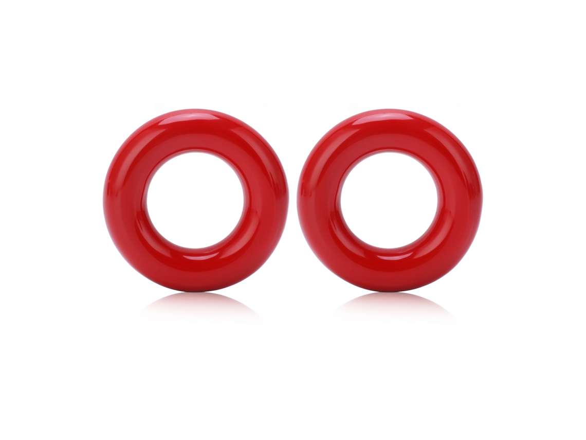 Junli-anillo De Peso Para Golf, 2 Unidades, Redondo, Brillante, Para Entrenamiento, Swing, Para Calentamiento, Color Rojo