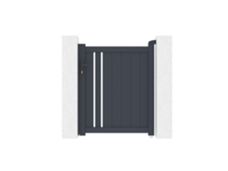 Puerta peatonal de aluminio 1m giona H.120cm