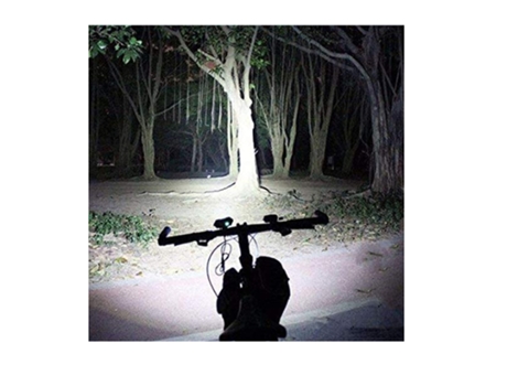 Faros de bicicleta 2018 Nueva moda Y7 Faros de bicicleta Bombillas LED Luces de carga USB para bicicleta de montaña Luces LED Fort-Black ENZONS