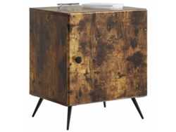 Maison Exclusive - Armario De Noche 2 Pcs Roble Ahumado 43 X 34,5 X 50 Cm