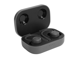 Auriculares Deportivos Inalámbricos Bluetooth Intrauditivos Con Gancho Para La Oreja Y Estuche De Carga - Negro
