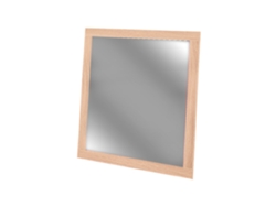 Espejo de dormitorio o recibidor Kiara, roble y blanco, 90 x 75 cm