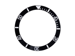 Anillo De Bisel De Reloj De Aluminio, Inserto De Repuesto Negro, Antidesgaste, 37,5 Mm