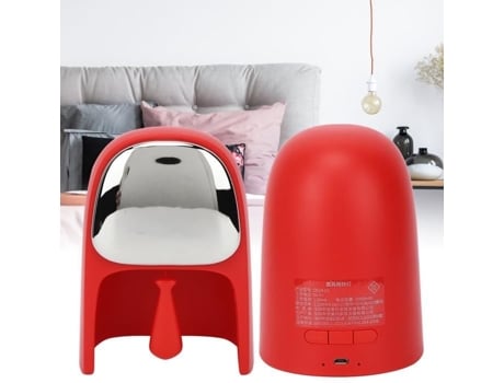 Reloj HURRISE Despertador inteligente Apariencia de caballero Decoración de mesita de noche Multifuncional Rojo