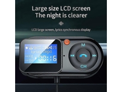 Transmisor FM inalámbrico Bluetooth 5.0 para coche, receptor de audio auxiliar Bluetooth, reproductor MP3 Rosewell