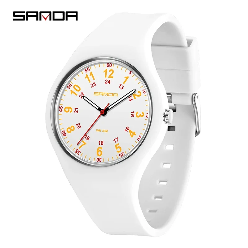 Reloj Infantil De Platino, De Silicona, Con Diseño De Dibujos Animados Y Movimiento De Cuarzo.