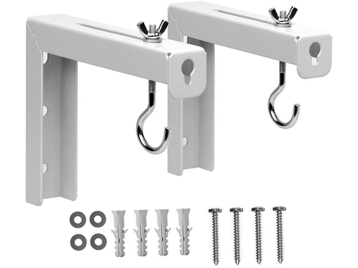 Soportes Metálicos De Pared Para Pantalla De Proyección, Juego De 2, Soportes De Montaje En Techo
