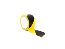2026altiro-cinta De Señalización Vial De Peligro, 48 Mm X 17 M, Rayas Negras Y Amarillas.