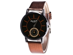 Reloj De Pulsera Analógico De Cuarzo Con Correa De Pu Para Mujer, Regalo De Moda, Café
