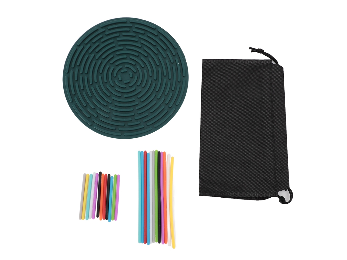 Panel sensorial de silicona Baok, juguete antiestrés con 24 varillas redondas para el desarrollo cognitivo.