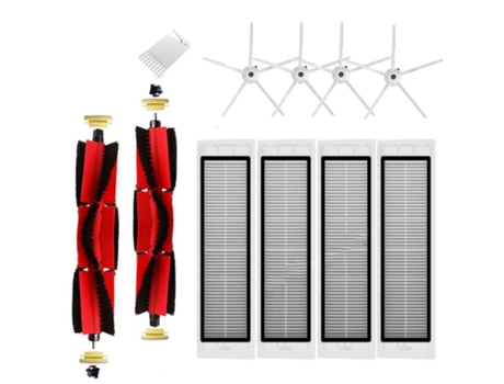 11 piezas para Xiaomi Roborock S5 Max S50 S51 S55 S6 S6 accesorios puros piezas de aspiradora filtro Hepa cepillos laterales principales