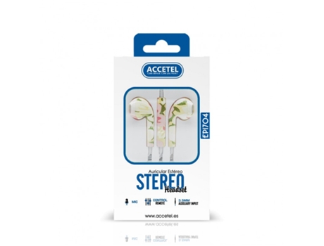 Auriculares Con Cable ACCETEL Ep1704 (Blanco)