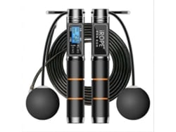 Omni-cuerda De Salto Con Contador Digital, Ajustable Y Peso Opcional Para Hombres, Mujeres Y Niños Negro-naranja