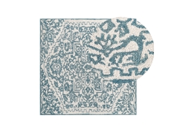Alfombra de pelo corto BELIANI Ahmetli de Lana Blanco 200x200