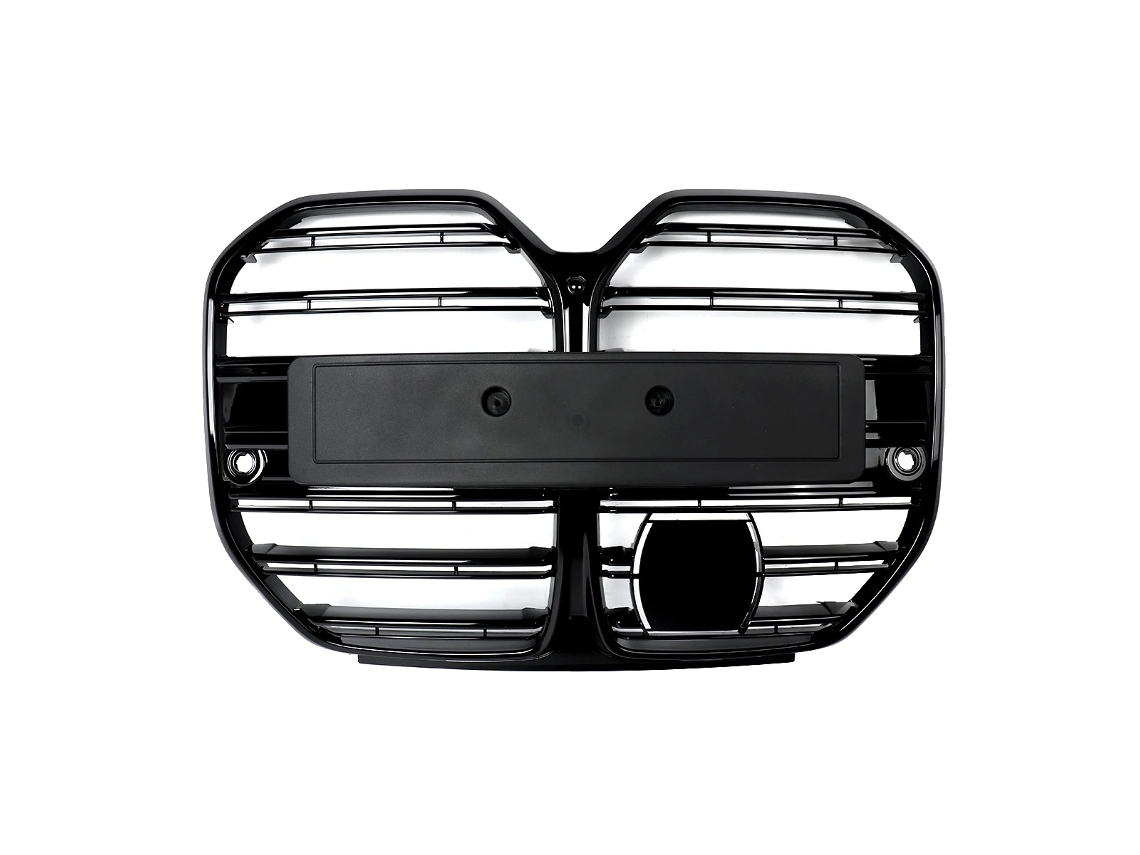 Parrilla del parachoques delantero, compatible con Mercedes-Benz Serie 4 Coupé Premium G26 440i, color negro, como se muestra (OEM).