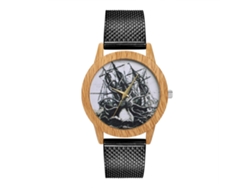 Reloj De Cuarzo Unisex Con Correa De Silicona Dial Redondo Negro Zhoulianfa