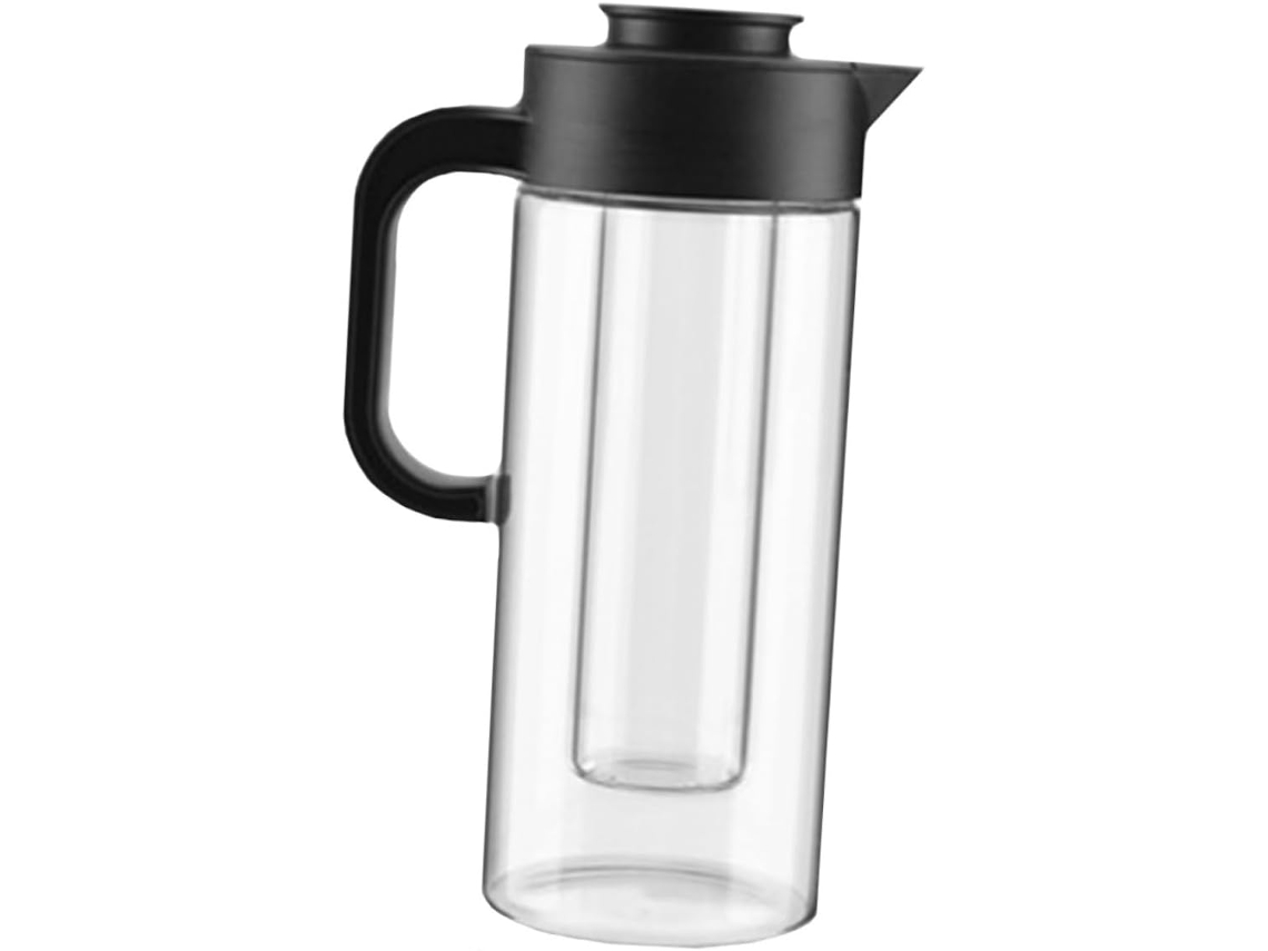 Jarra De Agua De Vidrio De 1500 Ml, Resistente A Altas Temperaturas, Con Columna De Agua.