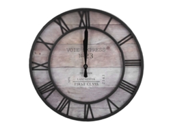Reloj de pared antiguo de hierro forjado, silencioso, sin tictac, modelo 2026, para salón y dormitorio.