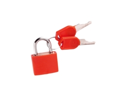 Candado de combinación para equipaje, antirrobo con núcleo de cobre, ideal para mochilas, maletas y armarios (rojo)