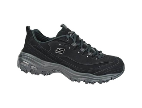 Zapatillas Deportivas SKECHERS (Negro -Cuero Natural -24)