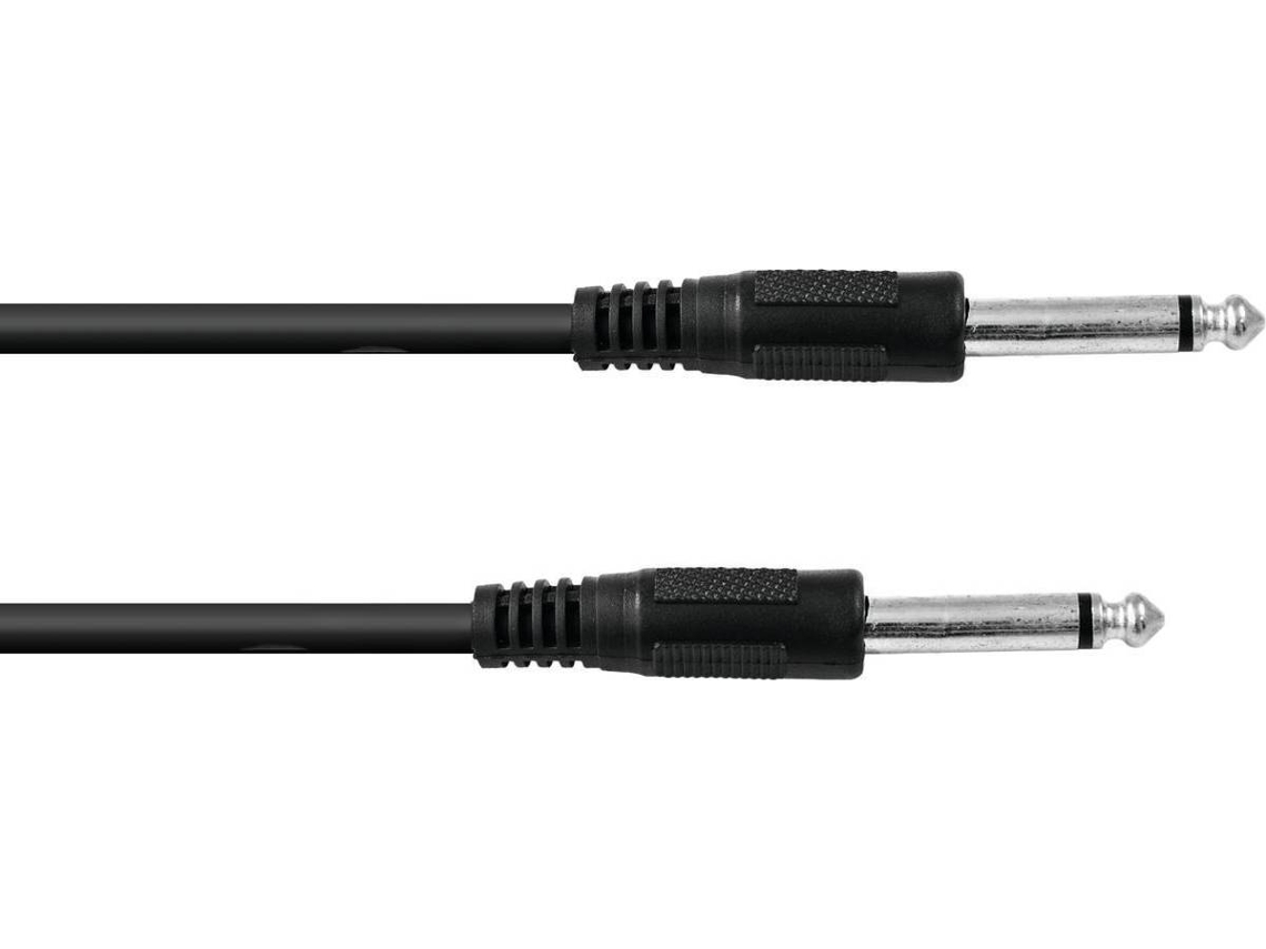 Cable Jack OMNITRONIC 6.3 Mono 0.5m bk