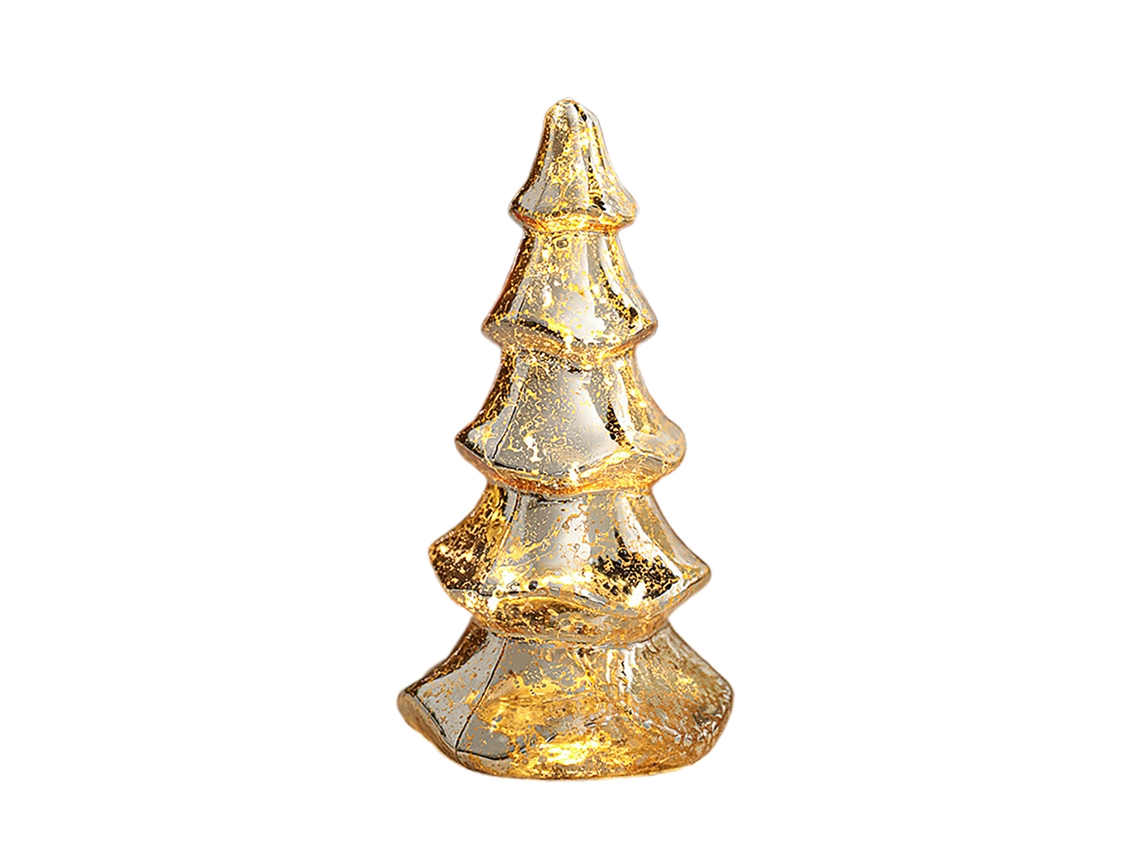 Adorno para árbol de Navidad con iluminación decorativa, diseño retro