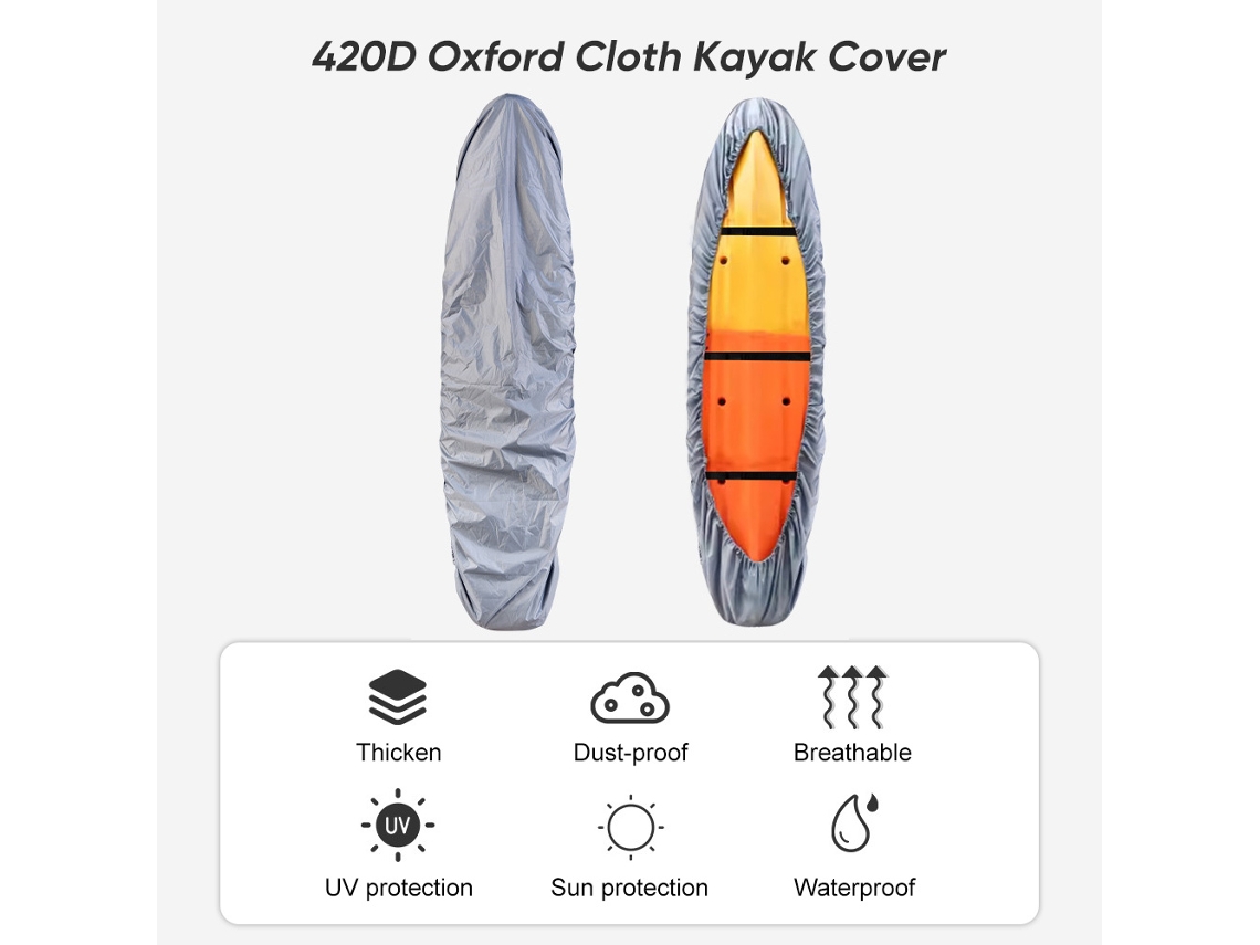 Toldo Impermeable Y Antipolvo Con Protección Uv Para Kayak/canoa Sup Para Almacenamiento Al Aire Libre