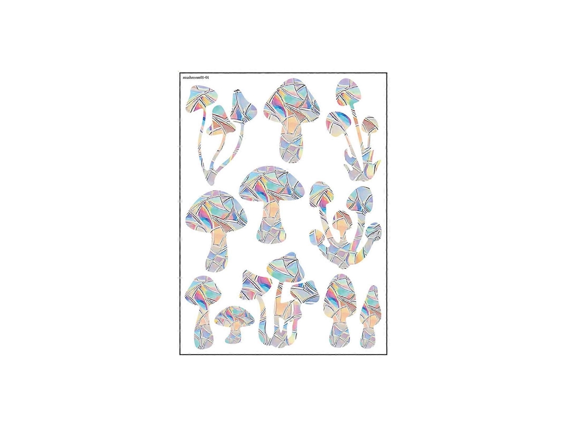 Adhesivo para ventanas con diseño de mariposas arcoíris prismáticas, ideal para decoración de vidrio - Kaesi Home Goods