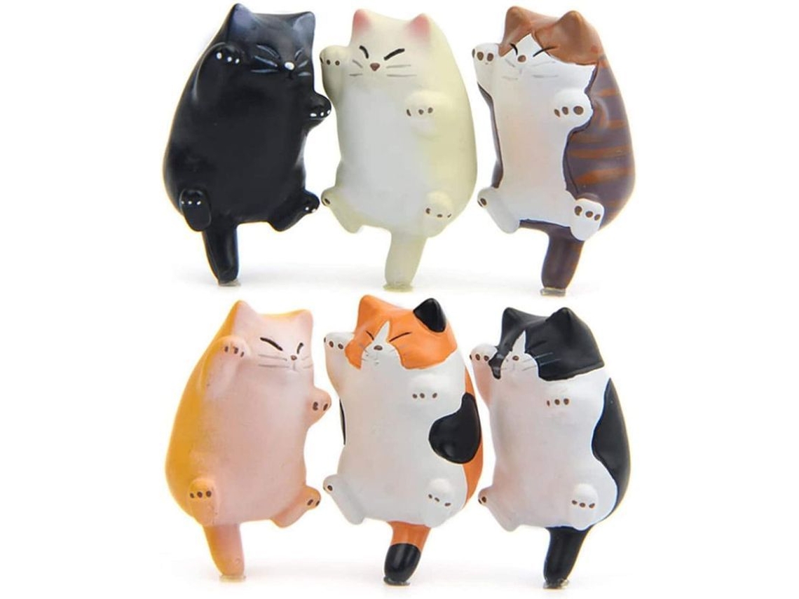 2026-6 Imanes De Refrigerador Gatos Divertidos Decorativos Para Cocina Oficina Superficies Magnéticas