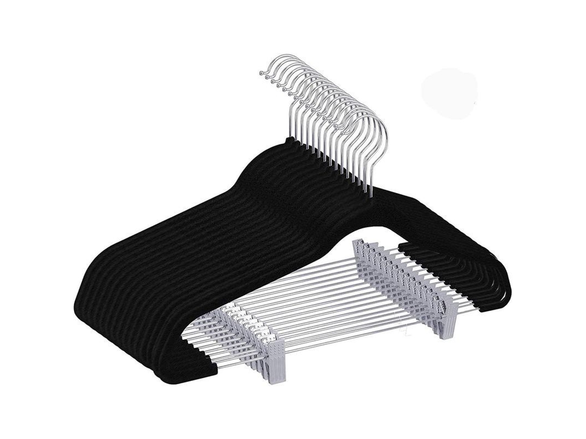 2026-perneras De Terciopelo, Perchas Para Faldas 42cm Con Pinzas Ajustables, Antideslizantes Y Escotillones