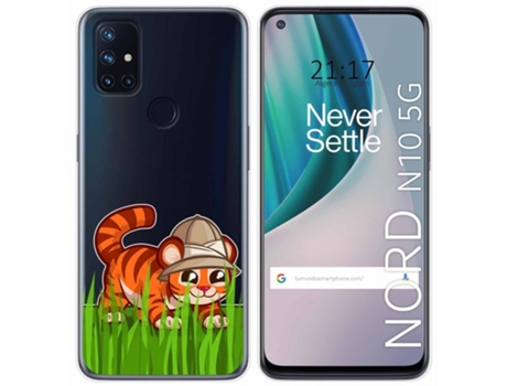 Carcasa OnePlus Nord N10 5G TUMUNDOSMARTPHONE Dibujos Transparente Multicolor