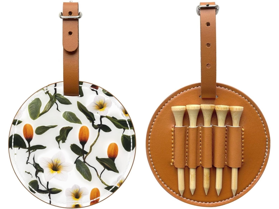 Bolsa para Tees de Golfe com Estampa de Flores, S/MARCA