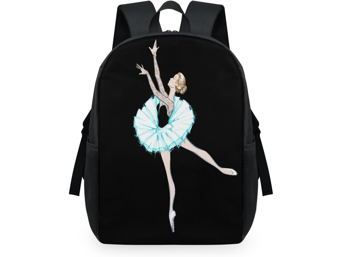 Mochila Tropicallife Estampado Bailarina Para Niños Niñas Hombres Mujeres Mochila Escolar Informal Portátil