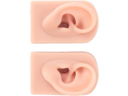 Par De Modelos De Orejas De Silicona Suave Reutilizables, Modelo De Piel Humana Artificial.