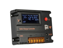 Controlador de carga solar Anself 10A 12V 24V Regulador de batería LCD