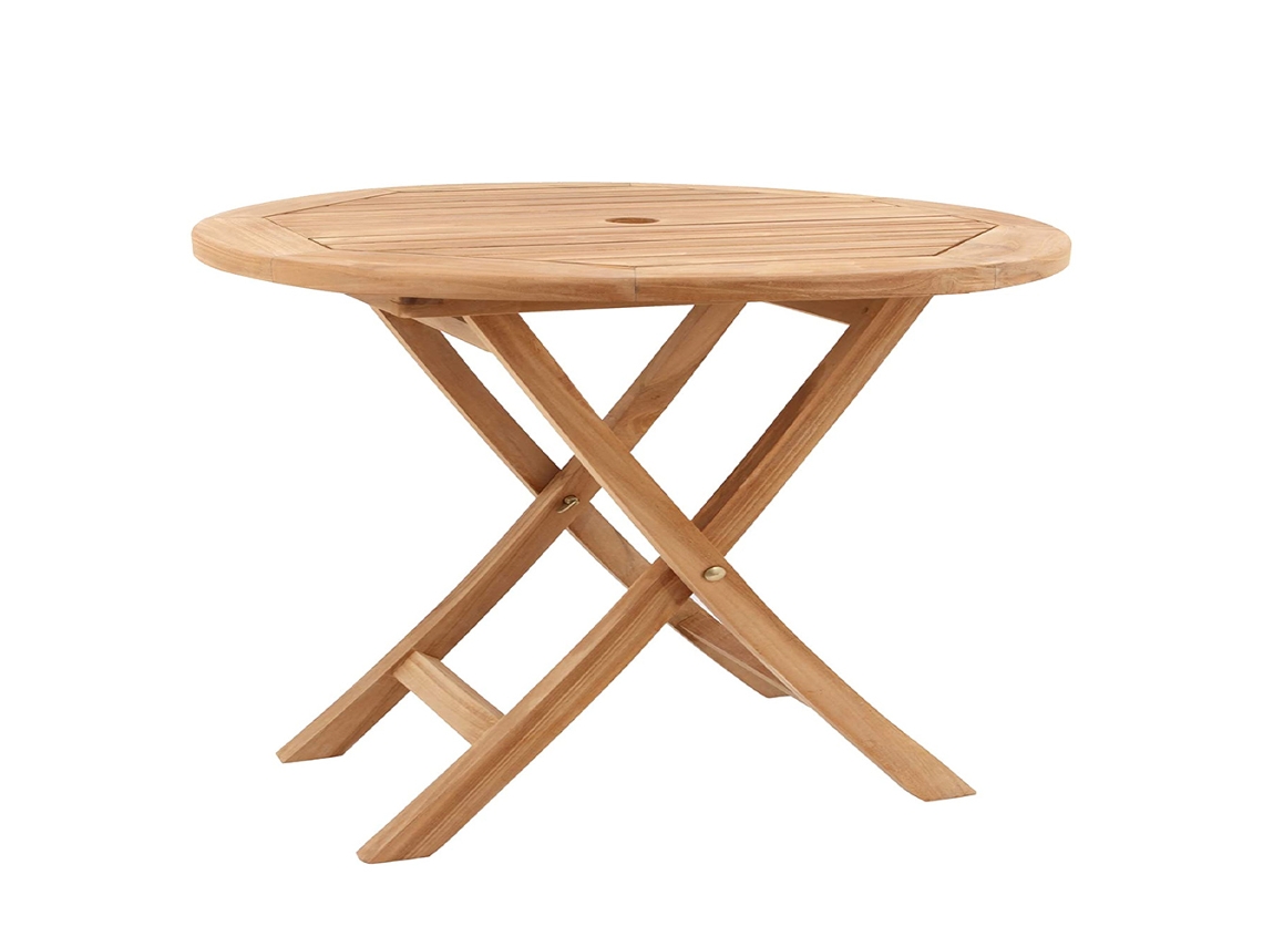 Mesa de Jardín CONCEPT U Mejia (Marrón - Tejido - 82x46x75 cm)
