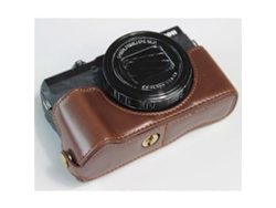 Funda protectora de cuero sintético para cámara Canon PowerShot G5 X Mark II