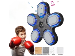 Máquina De Boxeo Bluetooth Para Entrenamiento, Montaje En Pared, Apta Para Niños, Equipo Musical Electrónico - Negro Digitallab