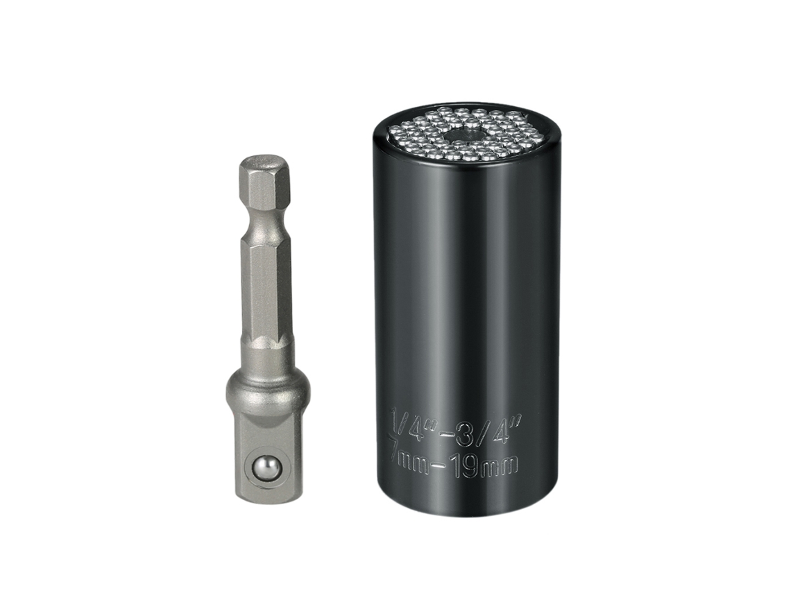 Juego Multifuncional De Llaves De Vaso Universales De 7 Mm A 19 Mm Con Adaptador Para Destornillador Y Herramienta De Reparación Profesional.