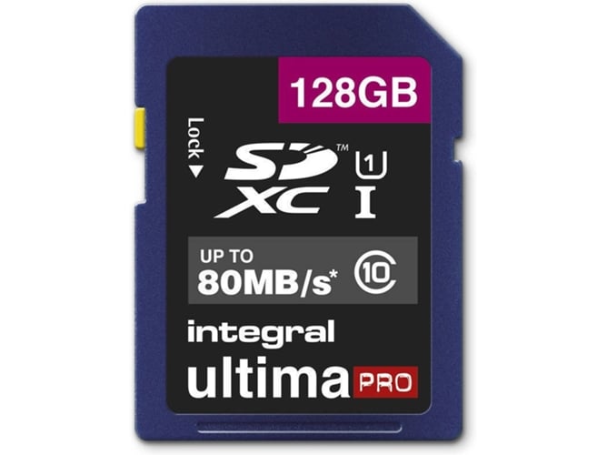 Tarjeta de Memoria SDXC INTEGRAL 128GB SDXC UltimaPro