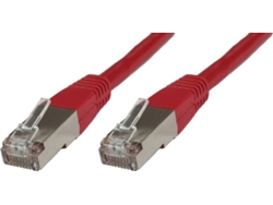 Cable de Red MICROCONNECT (RJ45 - 20 m - Rojo)