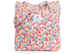 Bolso de pana para mujer, gran capacidad, reutilizable, con bolsillo interior, bolso de hombro adecuado para secadora de ropa.