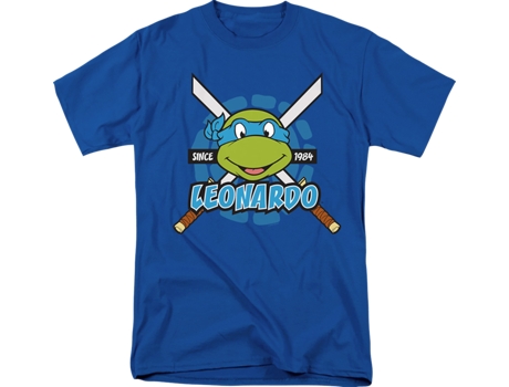 Camisetas Unisex DEEPSTONE Blue Leonardo Since 1984 Teenage Mutant Ninja Turtles Real (M)