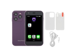 Soyes Xs15 Mini Smartphone 3g De 3 Pulgadas, Wifi, 2 Gb, 16 Gb, Cristal 3d, Cámara Hd, Dual Sim, Púrpura