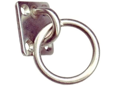 Placa de Olho Quadrado Ring Prateado 35 X 30 Mmgoldenship
