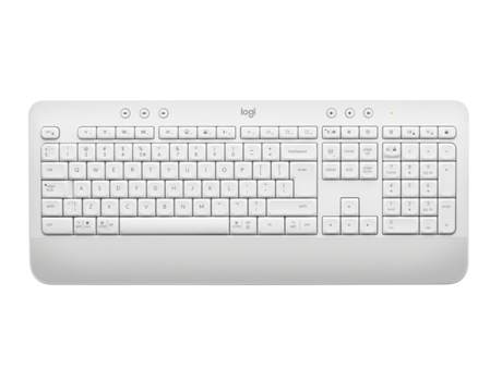 Teclado LOGITECH Signature K650 Keyboard (Bluetooth - Inglés - Branco)