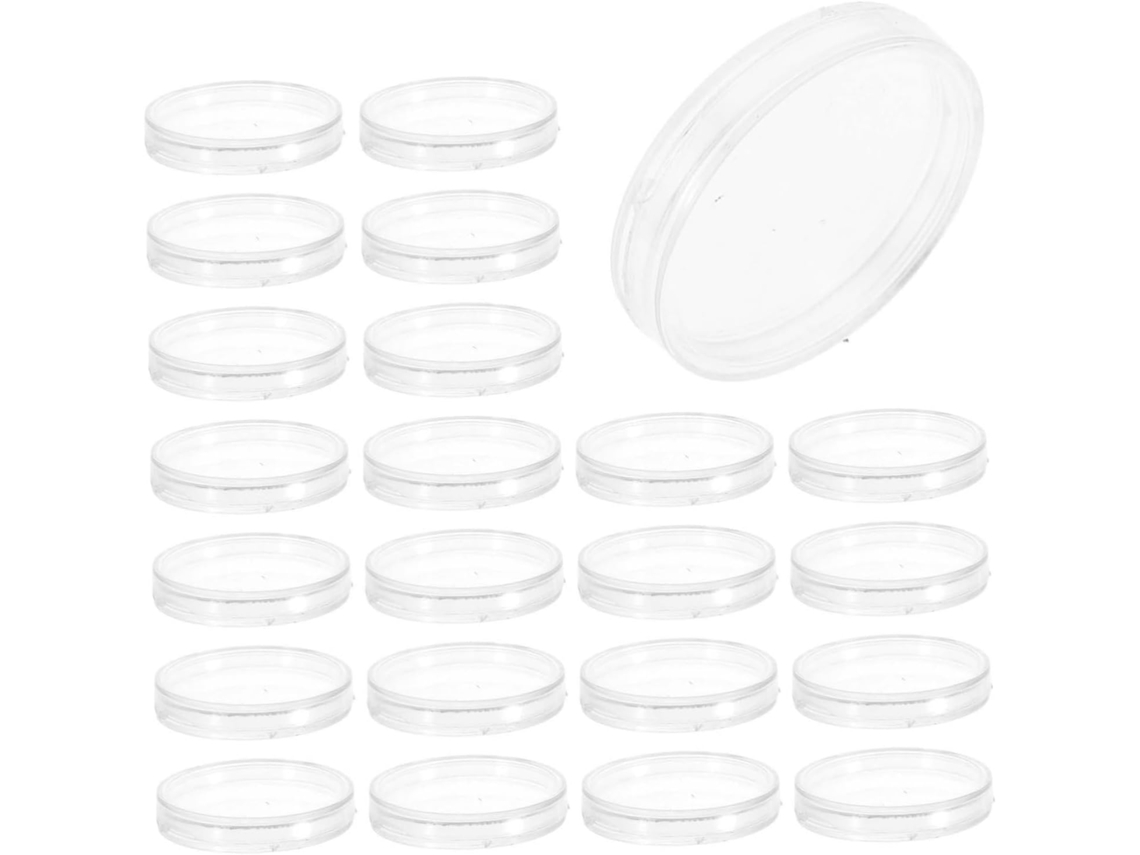 200 Cajas De Almacenamiento Transparentes Con Tapas Protectoras De Plástico.