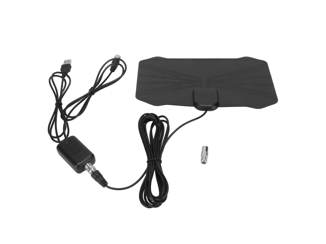 Antena De Tv Digital 4k 1080p De 360 Grados Con Recepción De 300 Millas, Apta Para Interiores Y Exteriores, Compatible Con Televisores Hd Antiguos Y Smart Tv.