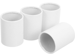 4 Pequeñas Macetas Redondas De Papel Blanco Para Arreglos Florales Creativos Elegantes Cajas De Regalo Cilíndricas